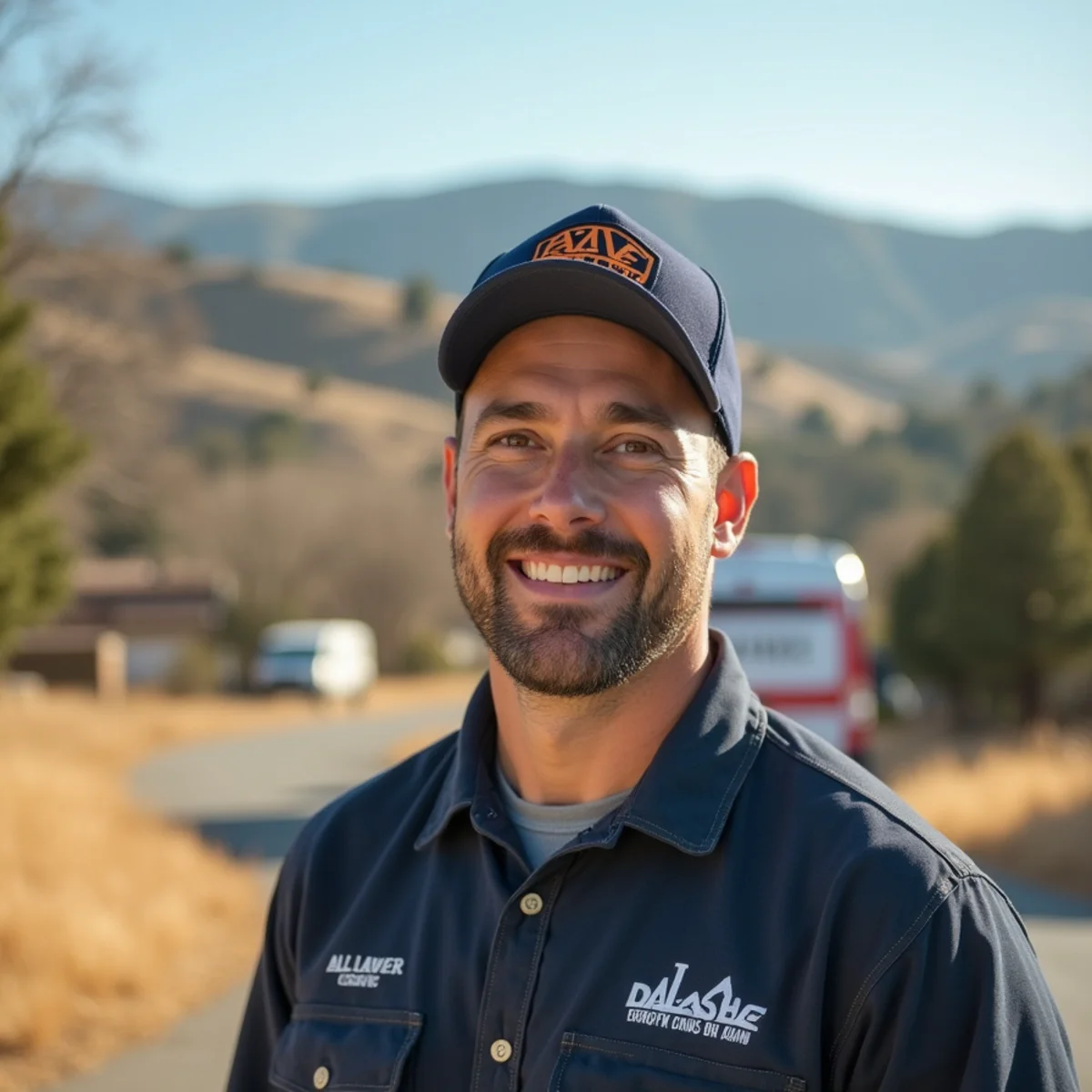 HVAC service van serving communities across Placer County, CA from Auburn